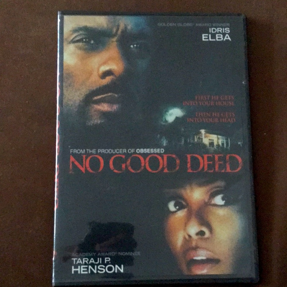 🍿 4/$20 No Good Deed DVD Idris Elba Taraji P Henson Thriller Widescreen Movie